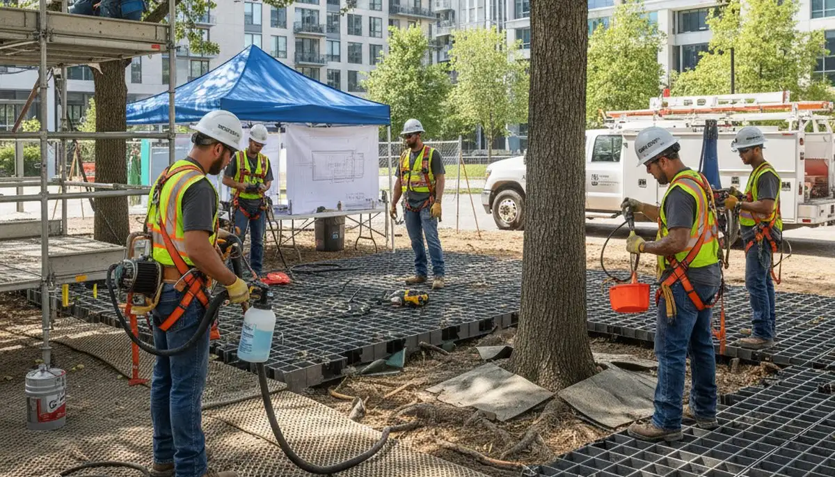 Root protection service for trees in Pittsburgh, PA to support healthy roots and stability
