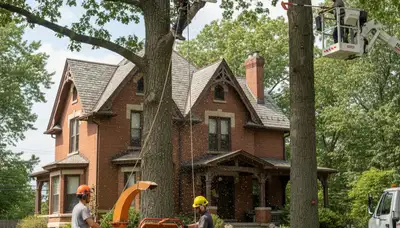 Tree service team in Pittsburgh, PA providing professional tree care and removal services