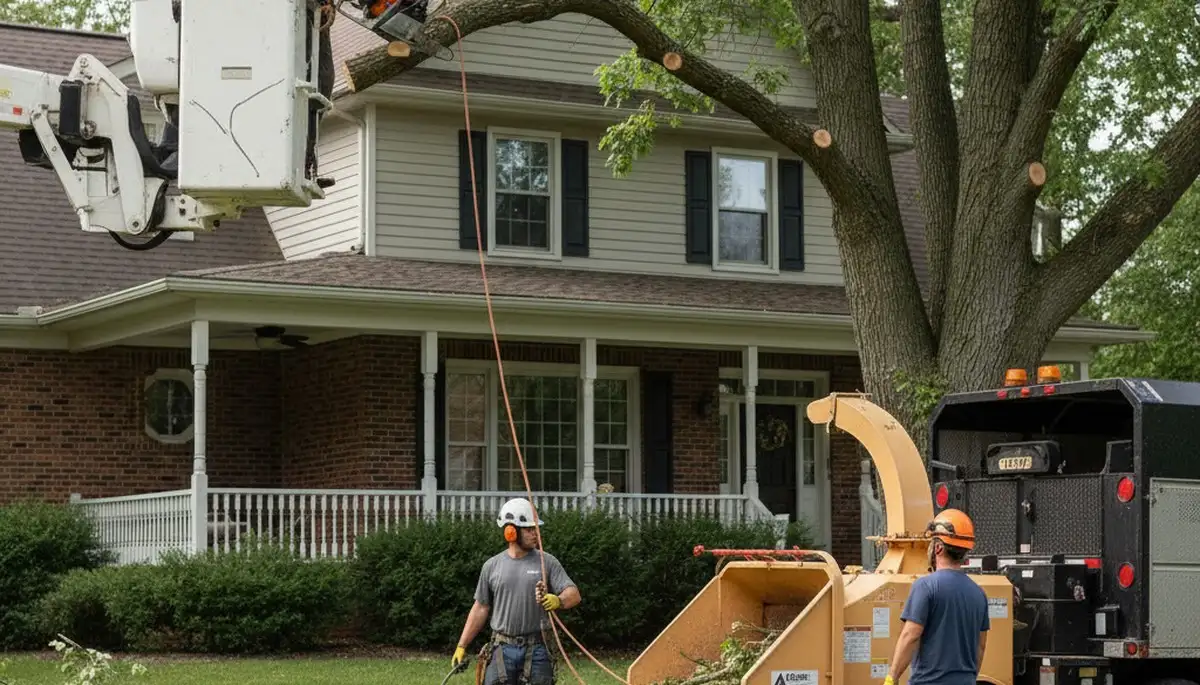 Tree service crew in Pittsburgh, PA providing professional tree removal and trimming