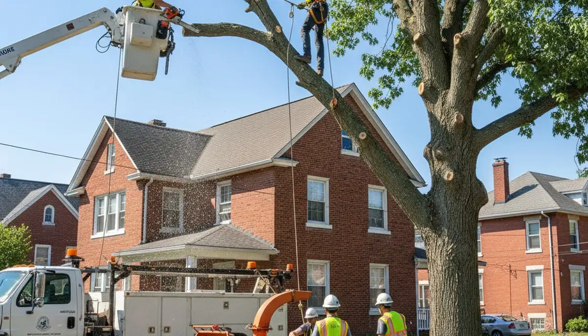 Tree service crew in Pittsburgh, PA providing professional tree care and removal services