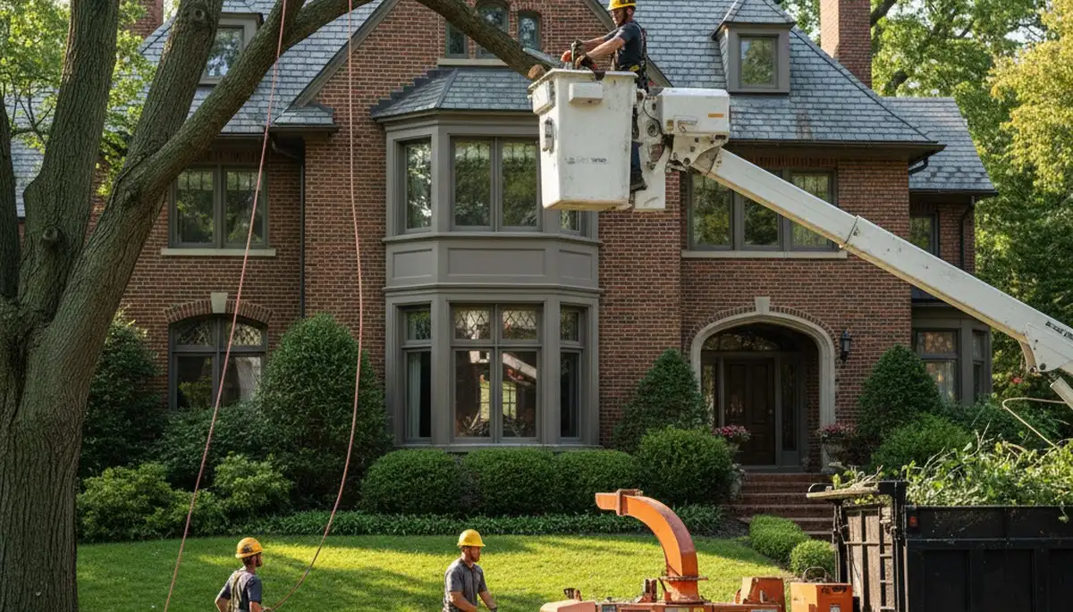 Tree service crew in Pittsburgh, PA providing professional tree care and removal services
