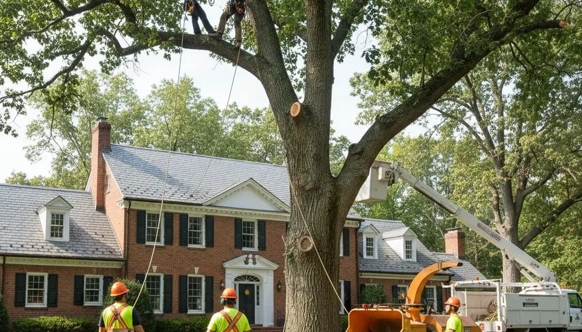 Tree service crew in Pittsburgh, PA providing professional tree care and removal services