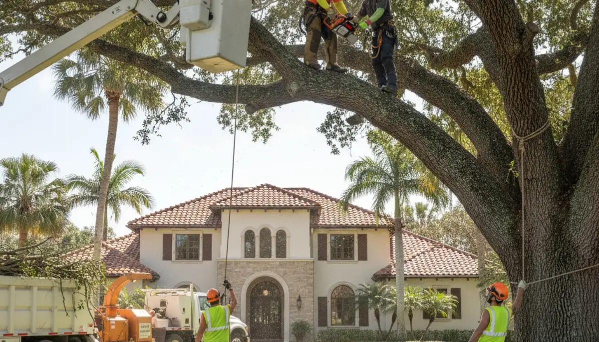 Tree service crew in Pittsburgh, PA providing professional tree care and removal services