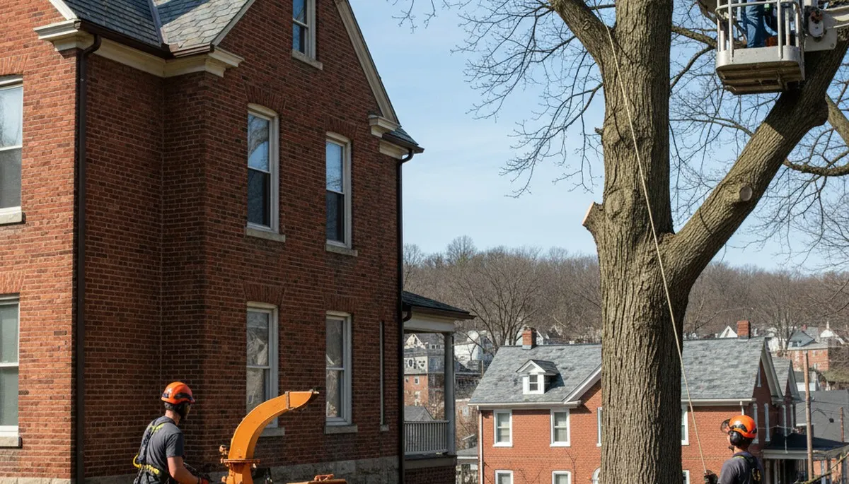 Tree service team in Pittsburgh, PA providing professional tree trimming and removal services