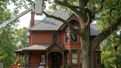 Tree service crew in Pittsburgh, PA providing professional tree trimming and removal