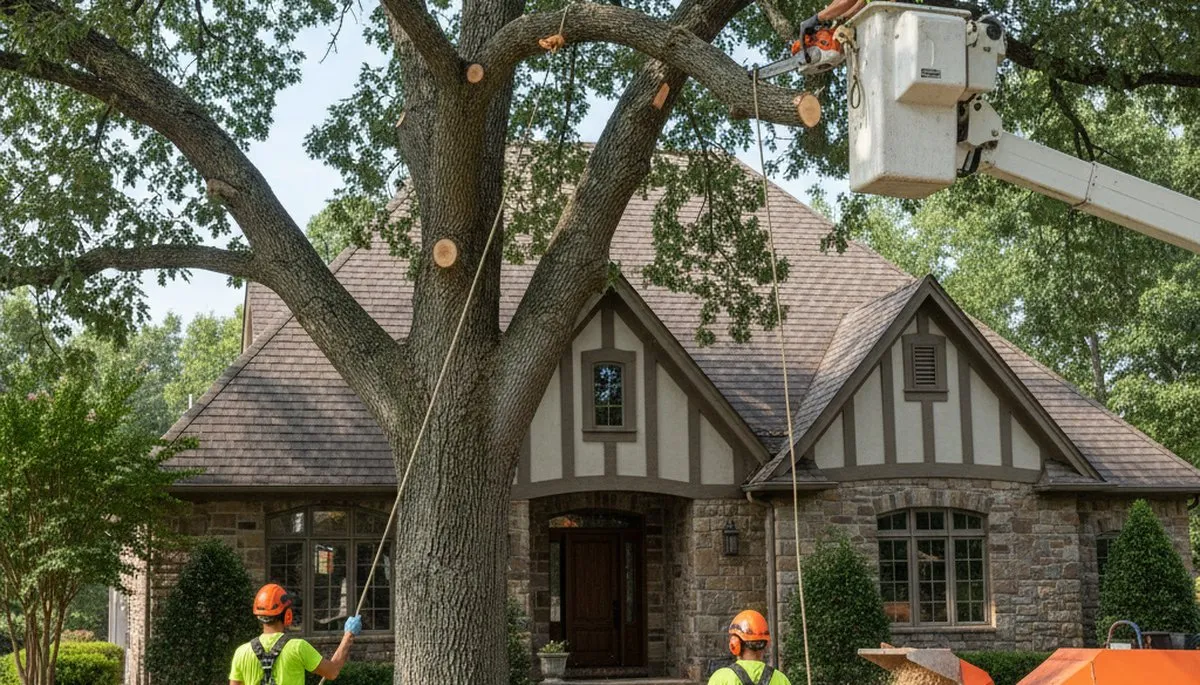 Tree service crew in Pittsburgh, PA providing professional tree care for local properties