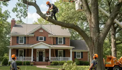 Tree service crew in Pittsburgh, PA providing professional tree care and removal services