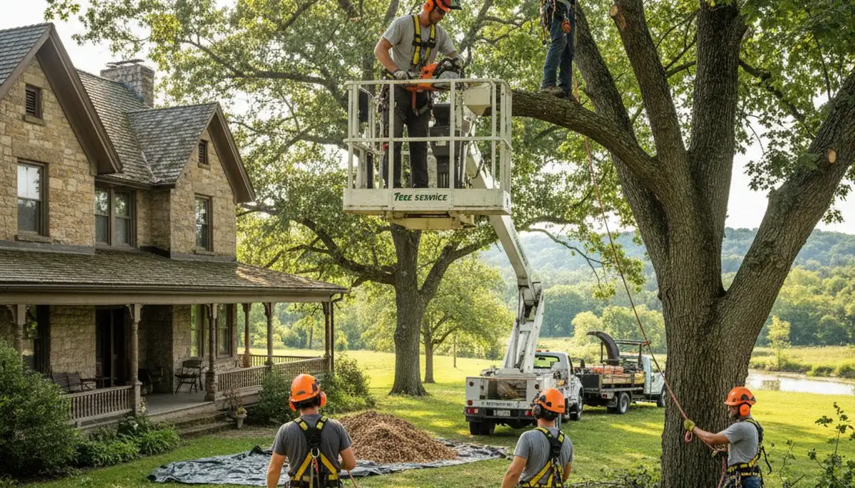 Tree service crew in Pittsburgh, PA providing professional tree care and removal