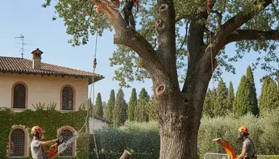 Tree service crew in Pittsburgh, PA providing professional tree trimming and removal services