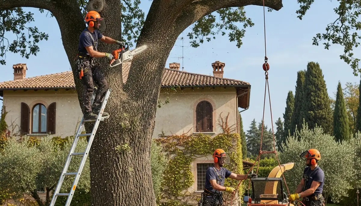 Tree service crew in Pittsburgh, PA providing professional tree care and removal services
